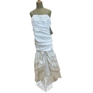 NEW EVA women's spaghetti strap wedding dress in ivory